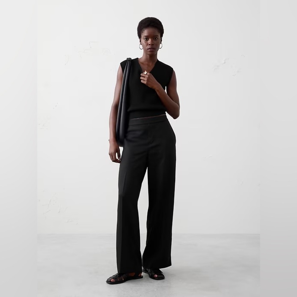 Banana Republic Black Wide Leg Pants